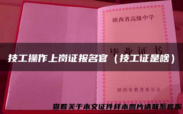 技工操作上岗证报名官（技工证是啥）