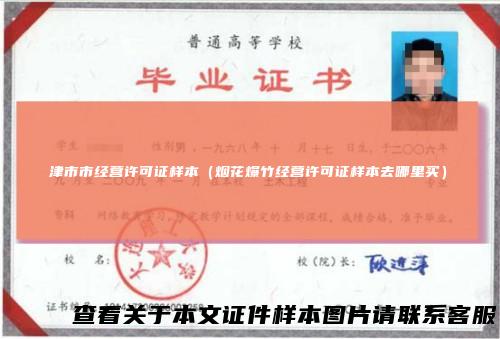津市市经营许可证样本（烟花爆竹经营许可证样本去哪里买）