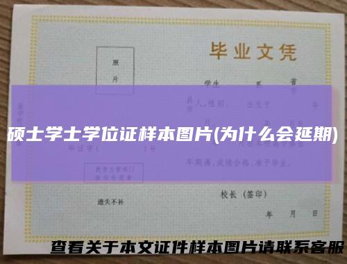 硕士学士学位证样本图片(为什么会延期)