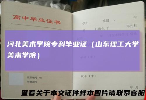 河北美术学院专科毕业证（山东理工大学美术学院）