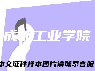 成都工业学院