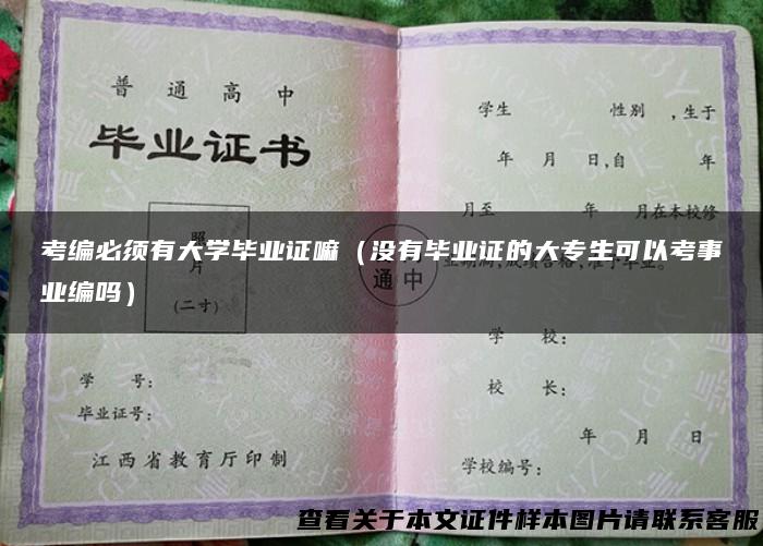 考编必须有大学毕业证嘛（没有毕业证的大专生可以考事业编吗）