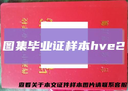 图集毕业证样本hve2