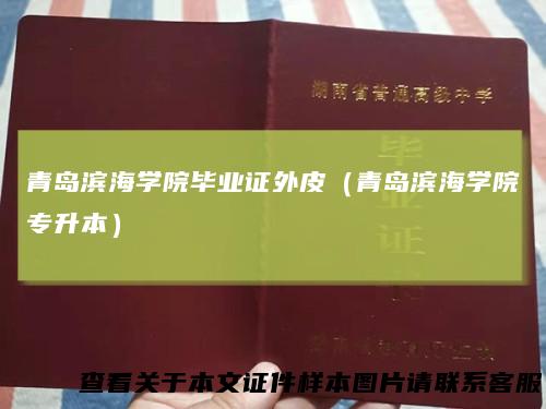 青岛滨海学院毕业证外皮（青岛滨海学院专升本）