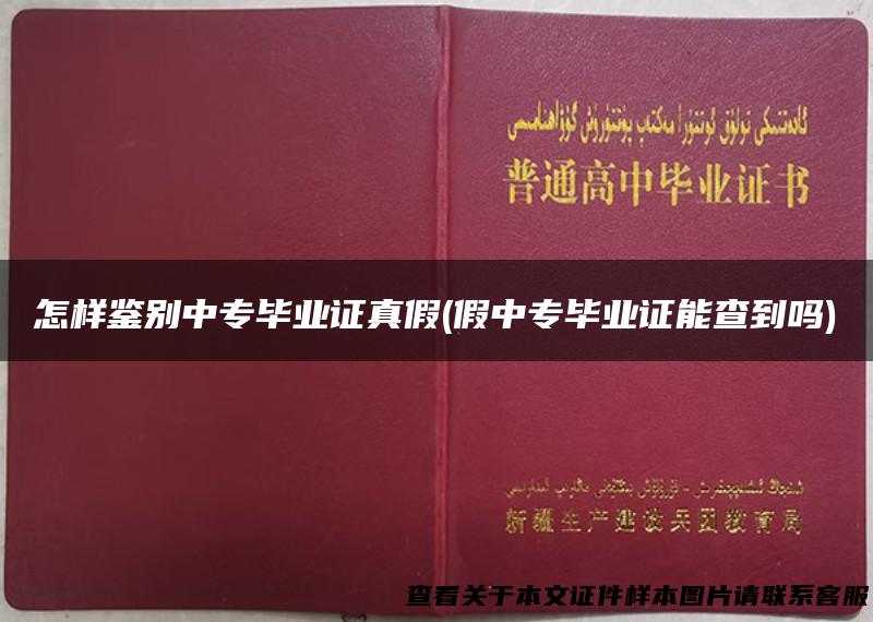 怎样鉴别中专毕业证真假(假中专毕业证能查到吗)