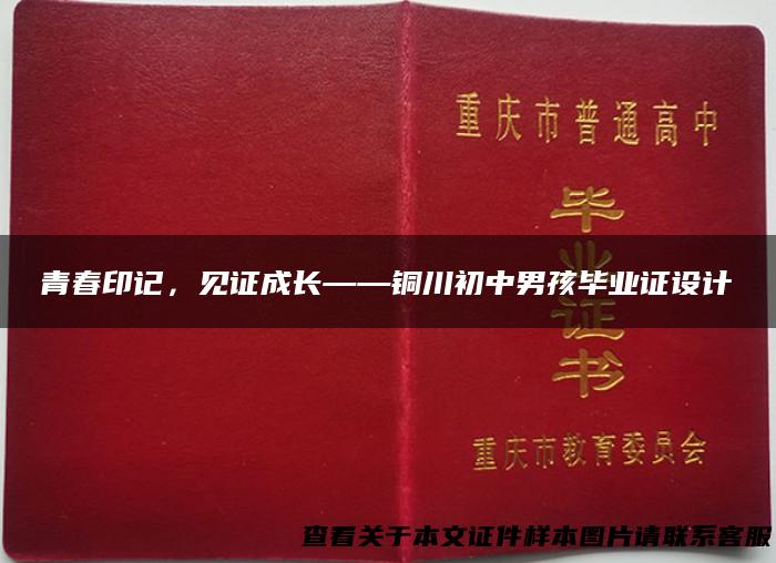 青春印记，见证成长——铜川初中男孩毕业证设计