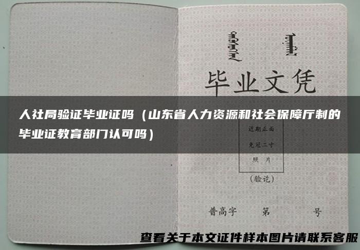 人社局验证毕业证吗（山东省人力资源和社会保障厅制的毕业证教育部门认可吗）