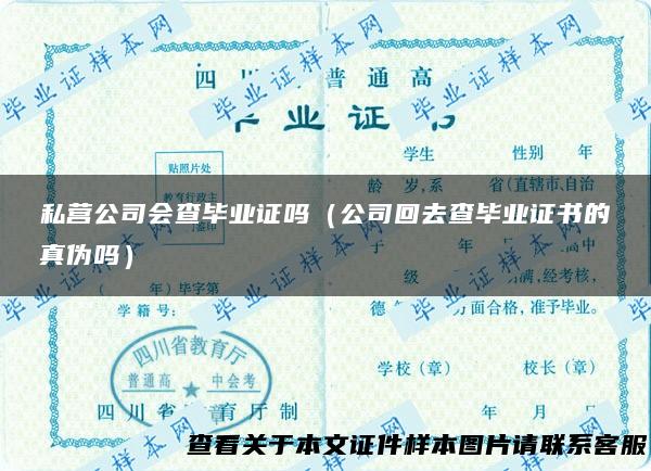 私营公司会查毕业证吗（公司回去查毕业证书的真伪吗）