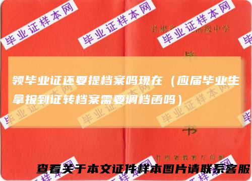 领毕业证还要提档案吗现在（应届毕业生拿报到证转档案需要调档函吗）