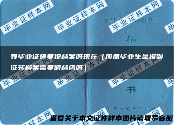 领毕业证还要提档案吗现在（应届毕业生拿报到证转档案需要调档函吗）