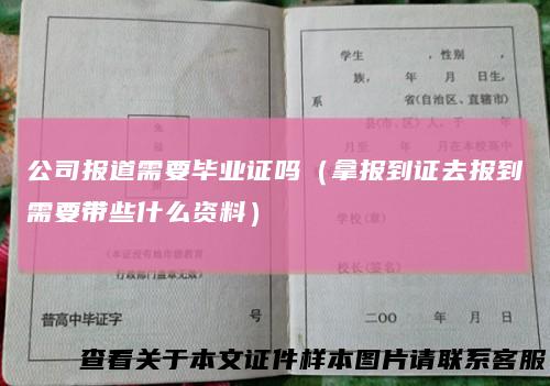 公司报道需要毕业证吗（拿报到证去报到需要带些什么资料）