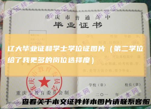 辽大毕业证和学士学位证图片（第二学位给了我更多的岗位选择度）