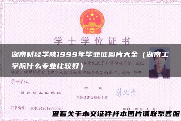 湖南财经学院1999年毕业证图片大全（湖南工学院什么专业比较好）