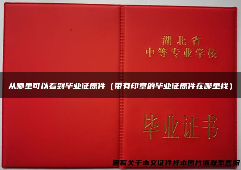 从哪里可以看到毕业证原件（带有印章的毕业证原件在哪里找）